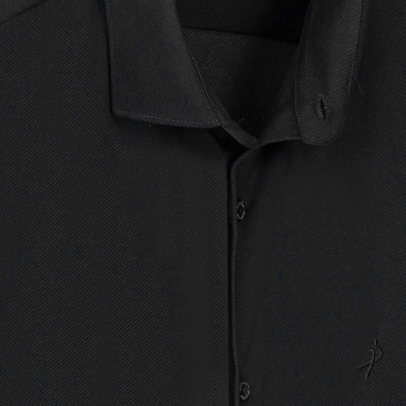 K24 Siyah Uzun Kol Gömlek - 4