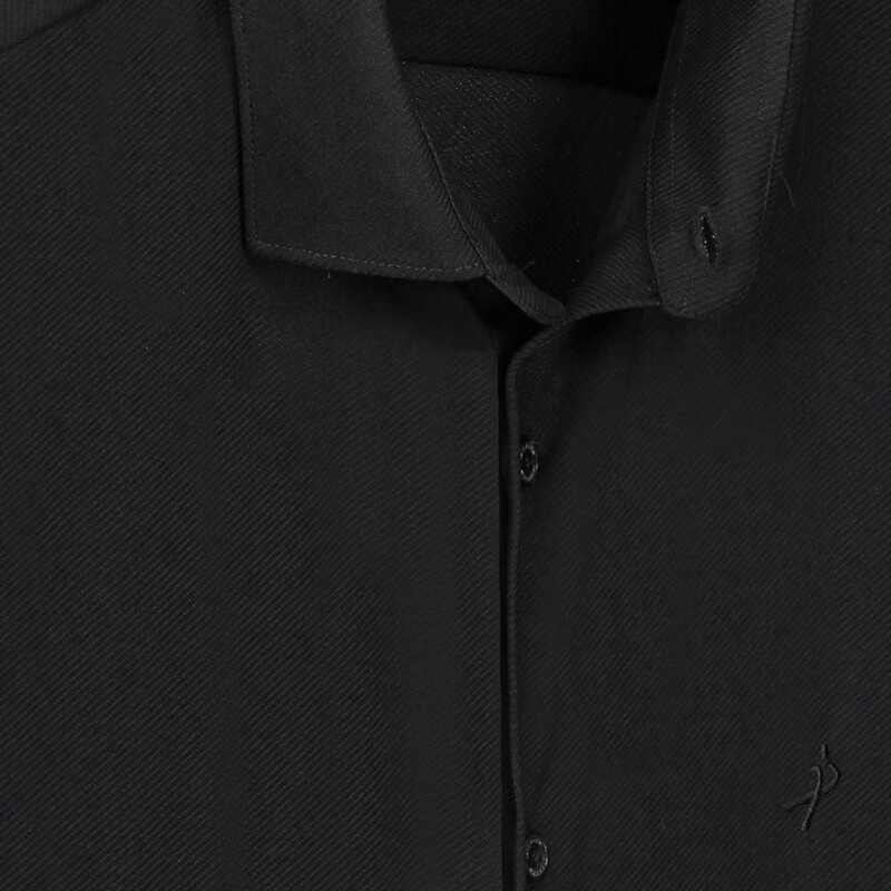 K24 Siyah Uzun Kol Gömlek - INTERVIEW