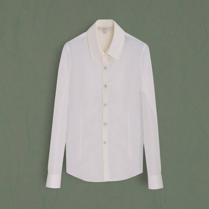 Kadın Ekru Gömlek - 1