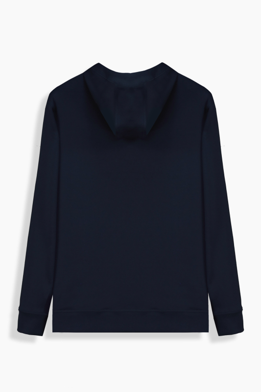 Kapüşonlu Açık Lacivert Sweatshirt - INTERVIEW