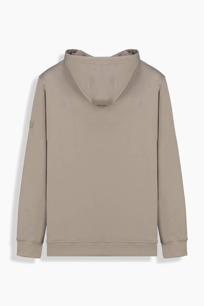 Kapüşonlu Bej Sweatshirt - 2