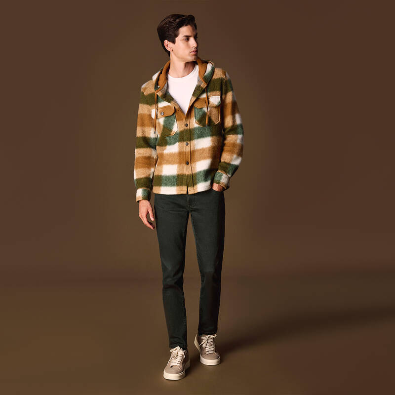 Kapüşonlu Ekose Gömlek - 1