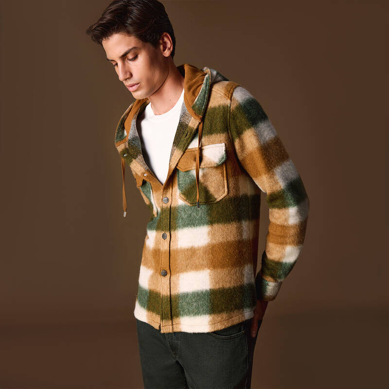 Kapüşonlu Ekose Gömlek - 2