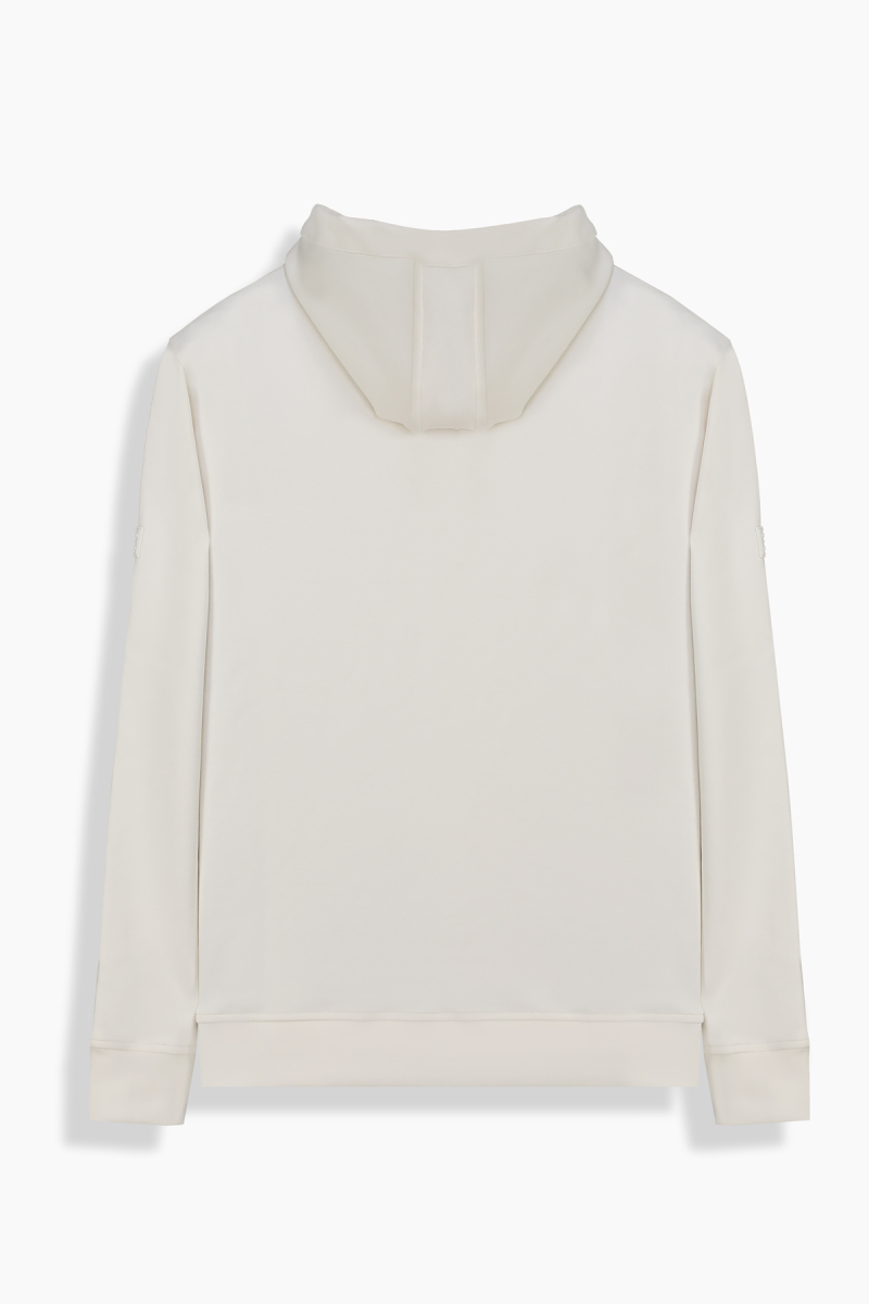 Kapüşonlu Ekru Sweatshirt - 2