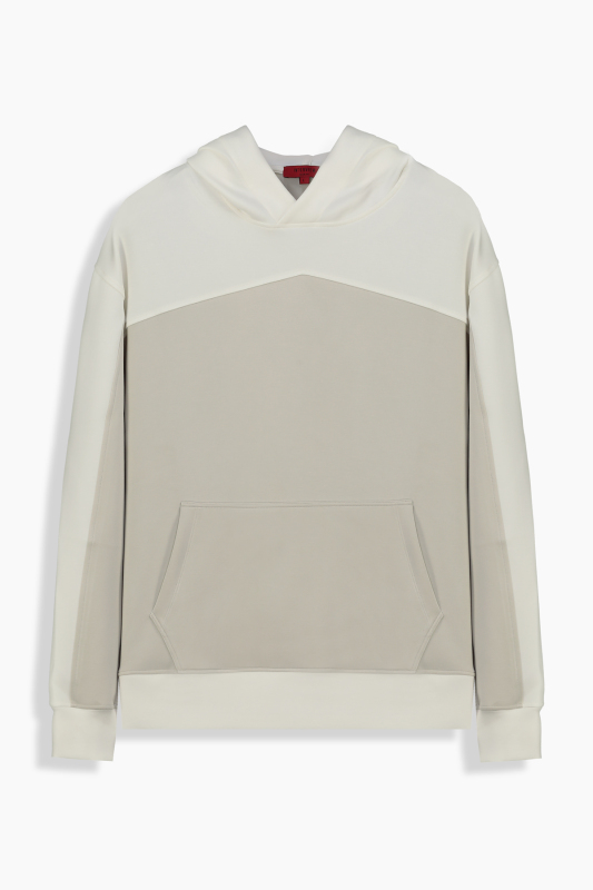 Kapüşonlu Erkek Bej Sweatshirt - INTERVIEW