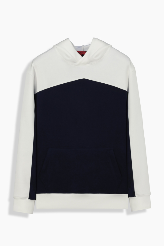 Kapüşonlu Erkek Lacivert Sweatshirt - INTERVIEW