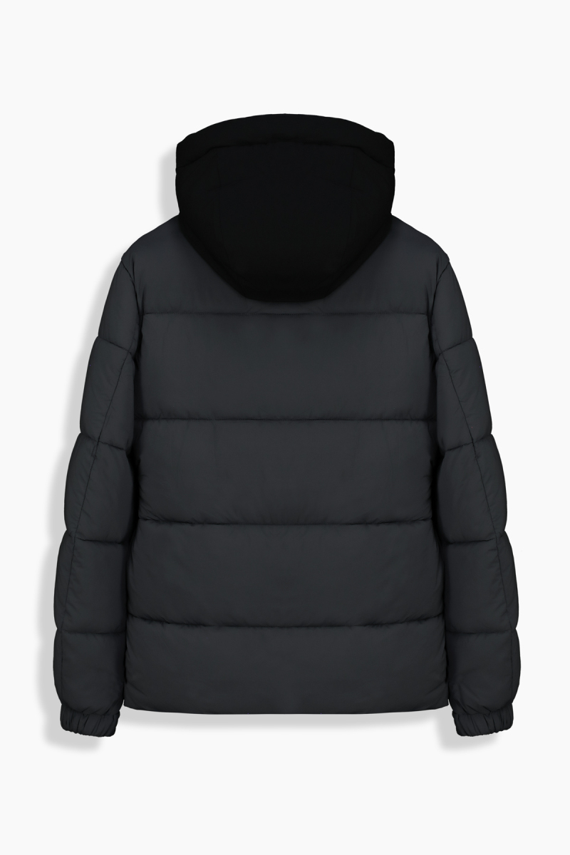 Kapüşonlu Gri Mont - 2