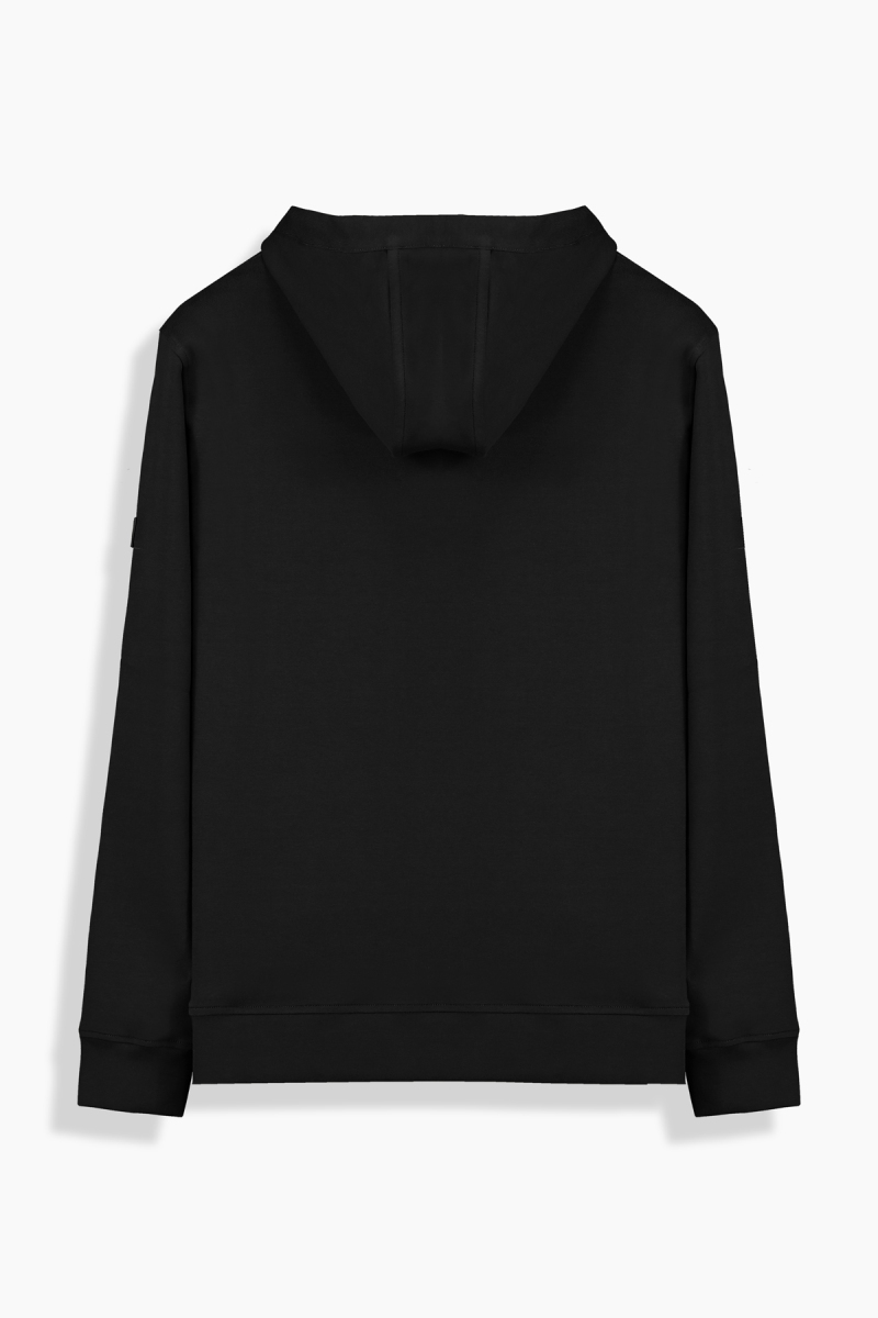 Kapüşonlu Siyah Sweatshirt - 2