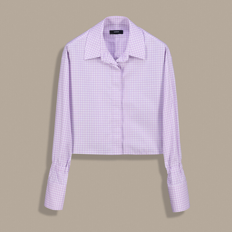 Kassel Lila Uzun Kol Gömlek - SARAR WOMAN
