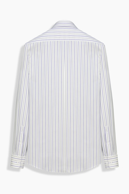 Kent Çizgili Lila Gömlek - SARAR