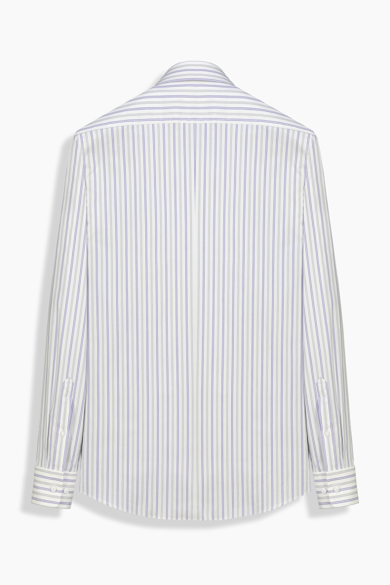 Kent Çizgili Lila Gömlek - 2