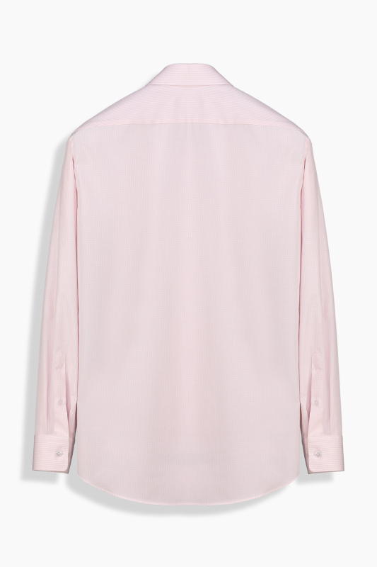 Kent Kareli Cepli Pembe Gömlek - SARAR