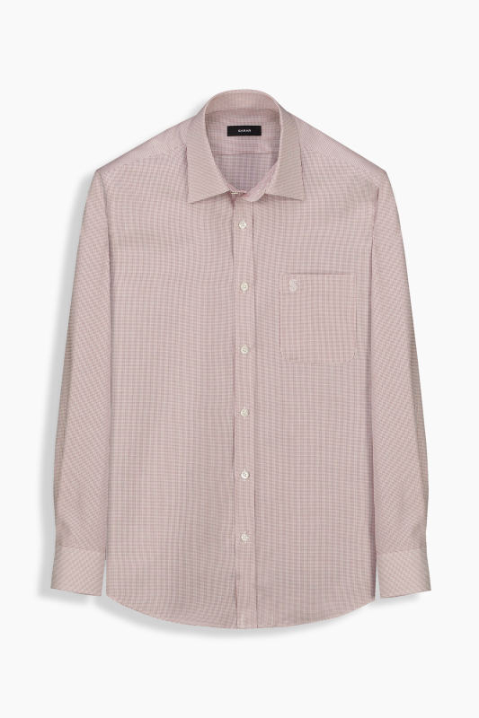 Kent Pitikare Pamuklu Kırmızı Gömlek 