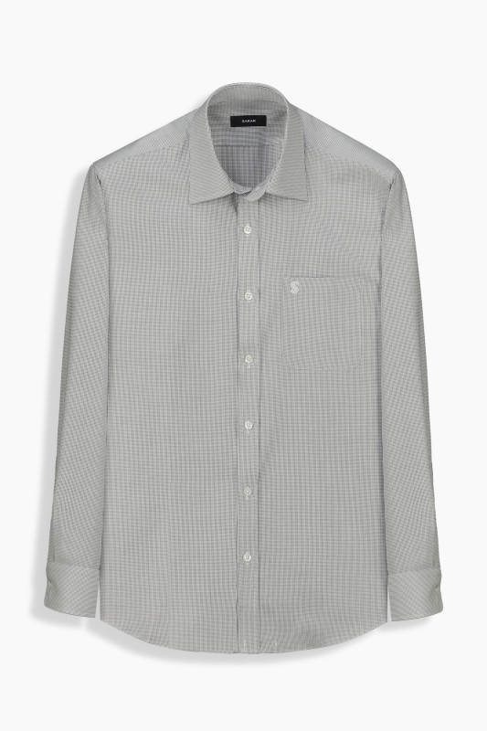 Kent Pitikare Pamuklu Siyah Gömlek 