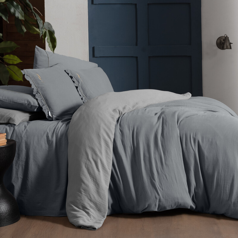 Kenyon Nevresim Takımı Çift Kişilik Gri 