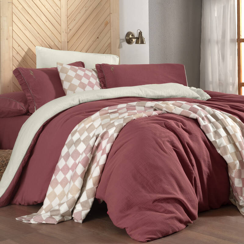 Kenyon Nevresim Takımı Çift Kişilik Pembe - 2