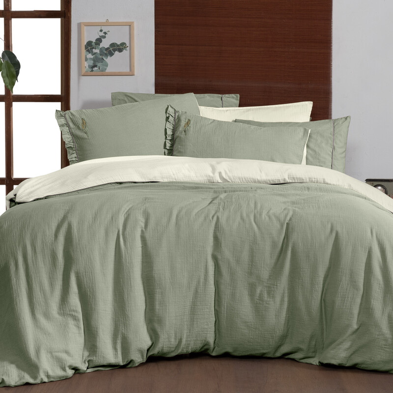 Kenyon Nevresim Takımı Çift Kişilik Yeşil 