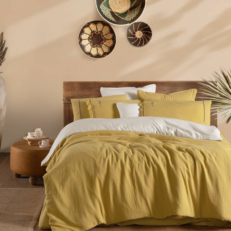 Kenyon Nevresim Takımı Çift Kişilik Sarı - 1