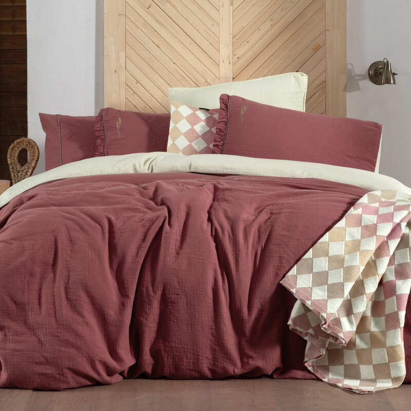 Kenyon Nevresim Takımı Tek Kişilik Pembe 