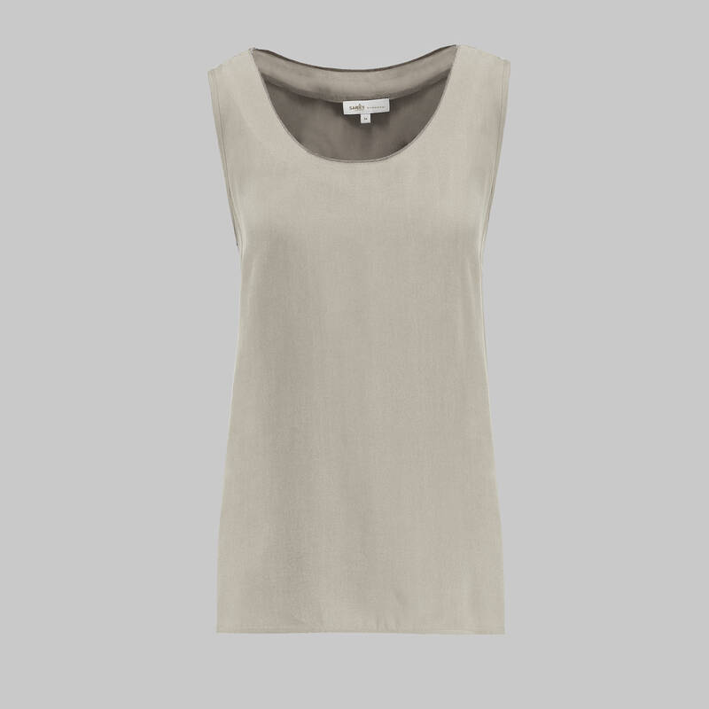 Kimera Cupro Askılı Bluz Bej - 1