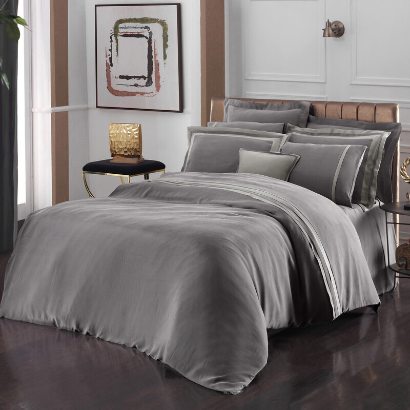 Kimera Cupro Çift Kişilik Nevresim Takımı Lila 