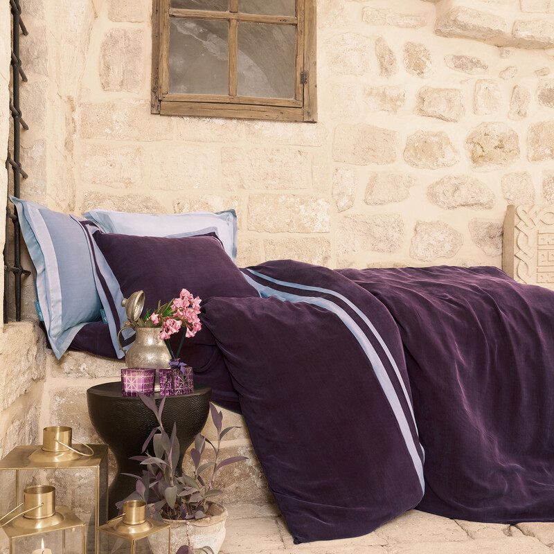 Kimera Cupro Çift Kişilik Nevresim Takımı Mürdüm - SAREV