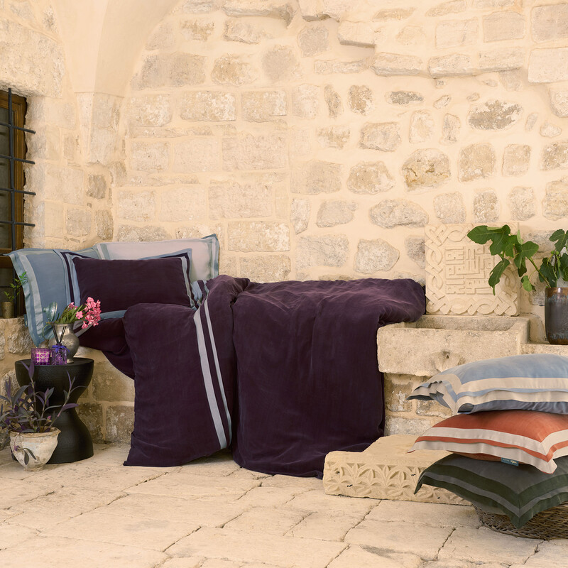 Kimera Cupro Nevresim Takımı King Size Mürdüm - SAREV