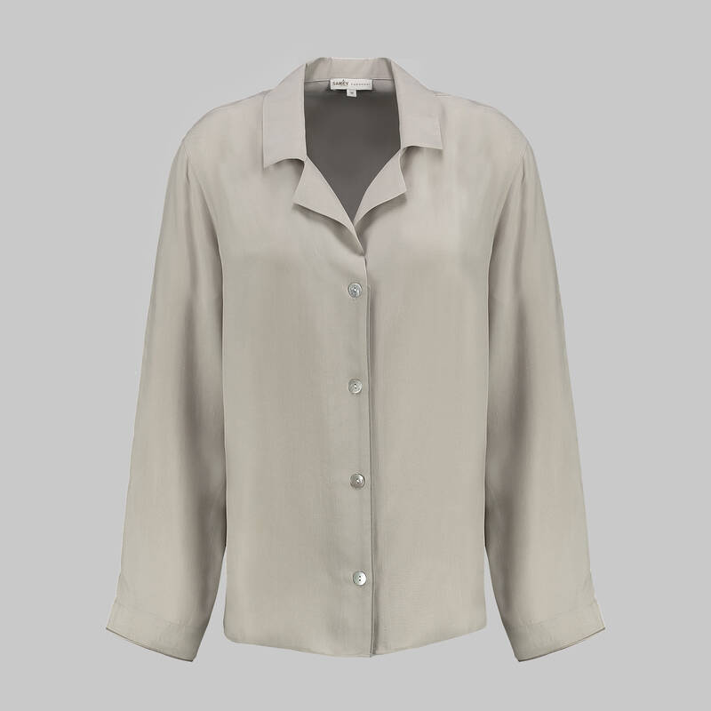 Kimera Cupro Pijama Üstü Bej - 1