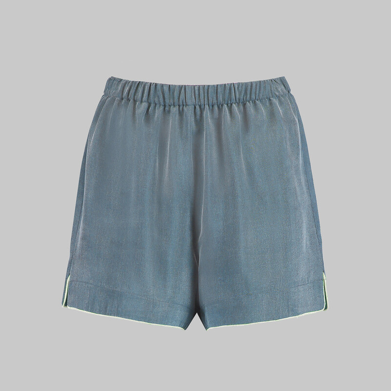 Kimera Cupro Şort Mavi 