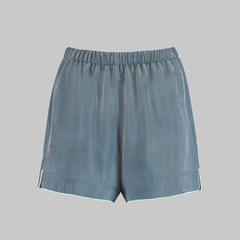 Kimera Cupro Şort Mavi - 1