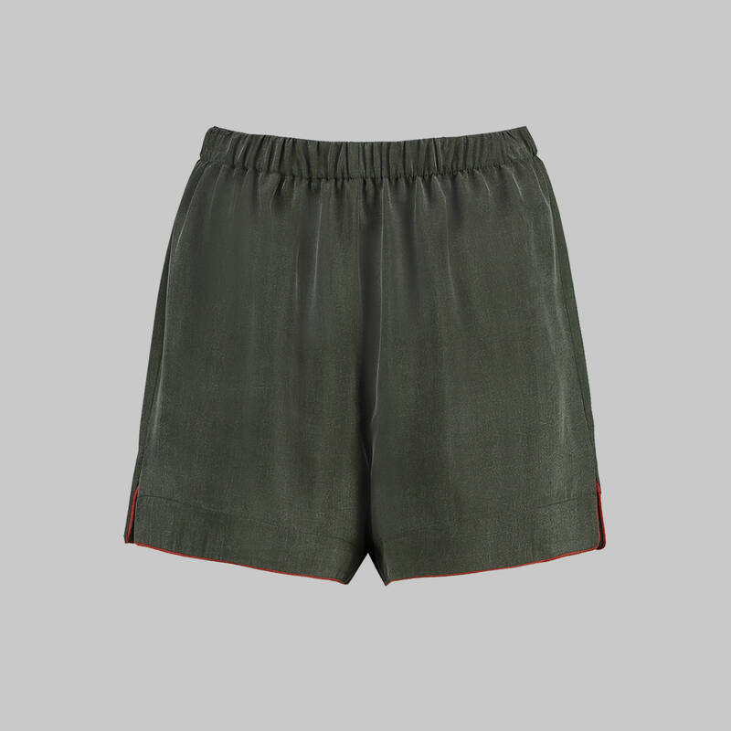 Kimera Cupro Şort Yeşil - 1