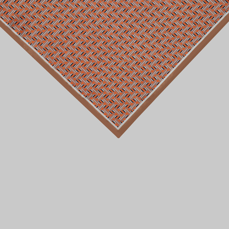 Kiremit Renk Desenli Mendil M101 - SARAR