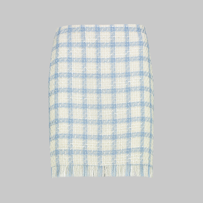 Kisha Mavi Beyaz Etek - SARAR WOMAN