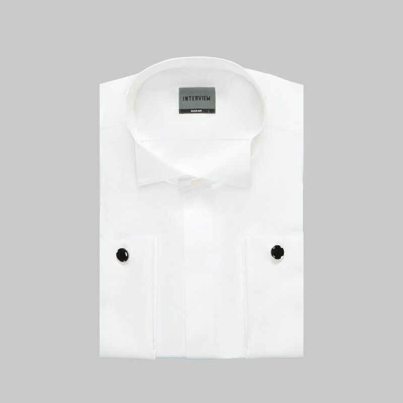 Kol Manşetli Beyaz Gömlek - INTERVIEW