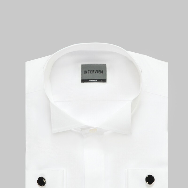 Kol Manşetli Beyaz Gömlek - INTERVIEW