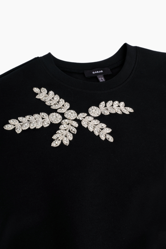 Kozimo Siyah Sweatshirt - SARAR WOMAN