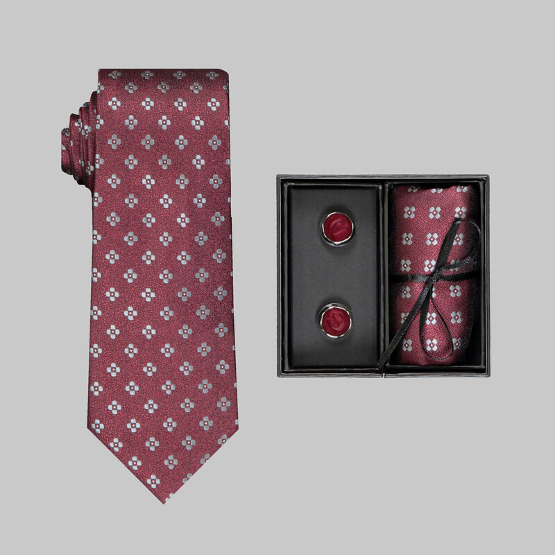 Kravat Mendil Kol Düğmesi - 60 - SARAR