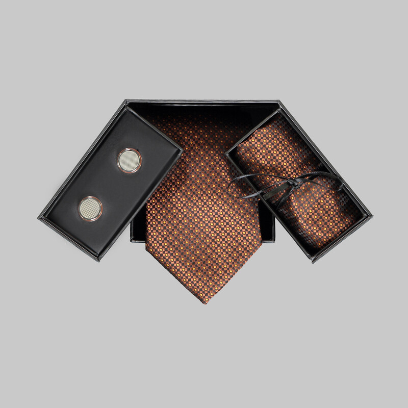 Kravat Mendil Kol Düğmesi - 63 