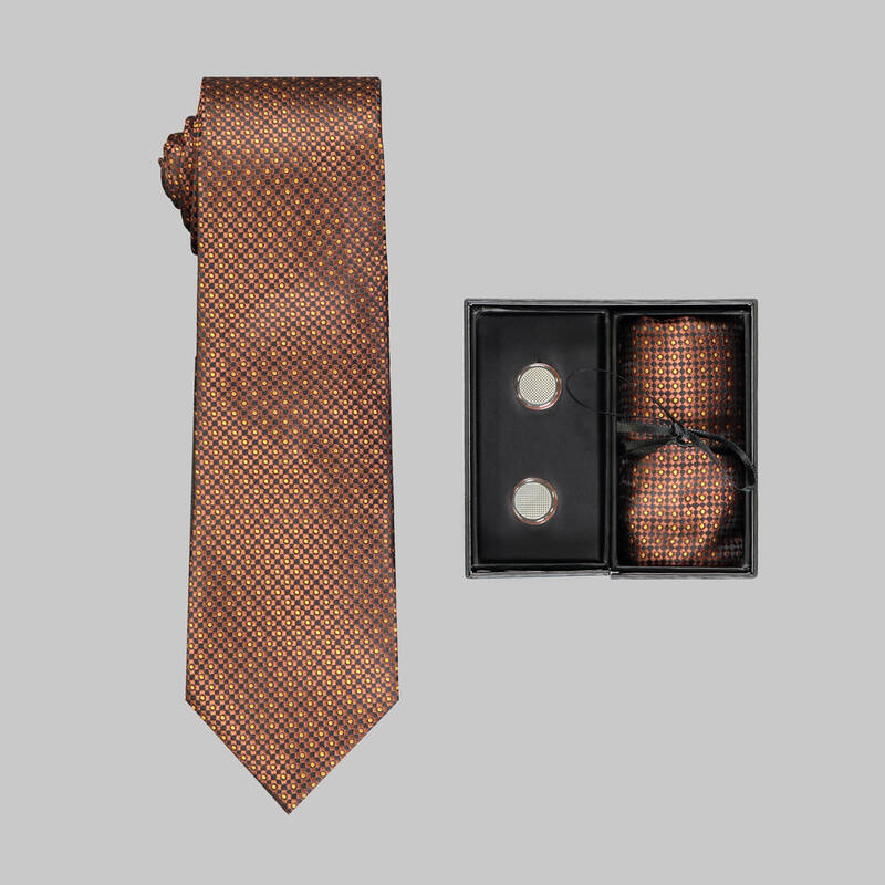 Kravat Mendil Kol Düğmesi - 63 - 2