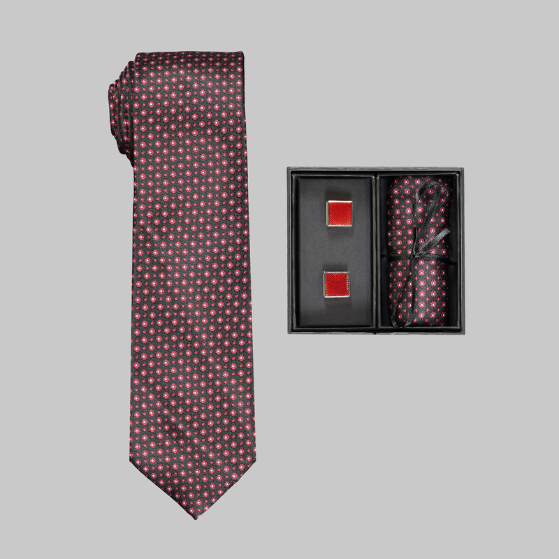 Kravat Mendil Kol Düğmesi - 64 - SARAR