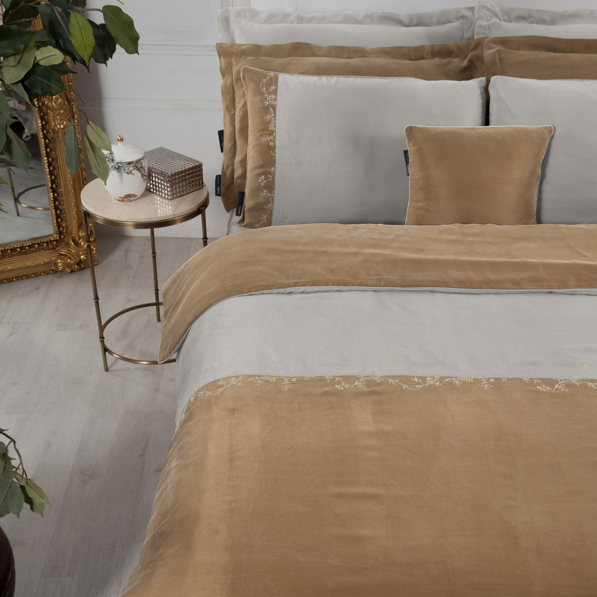 Kronos Cupro King Size Nevresim Takımı - 4