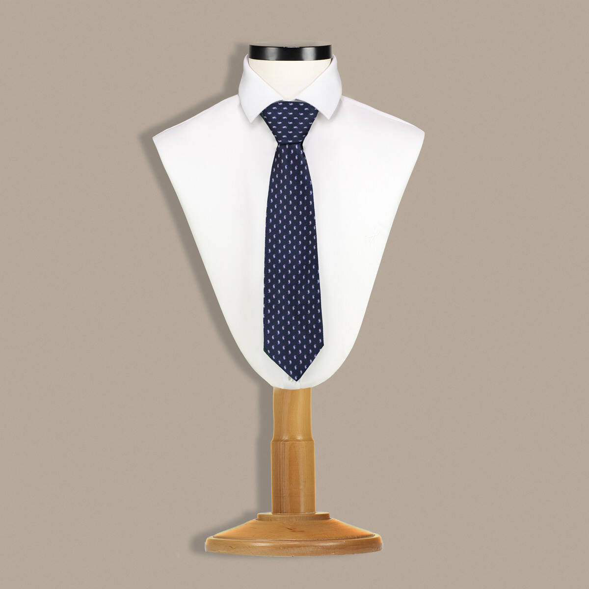 Lacivert Renk Desenli Kravat C140 - 1