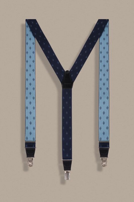 Lacivert Renk Desenli Pantolon Askısı - SARAR