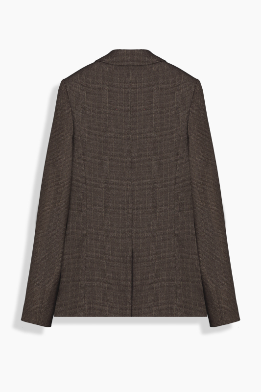 Larisa Çizgili Koyu Kahverengi Ceket - SARAR WOMAN