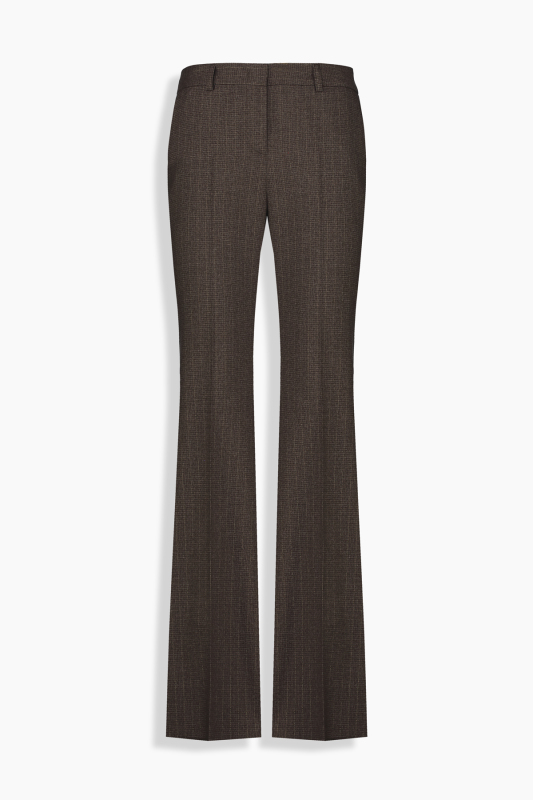 Larisa Çizgili Koyu Kahverengi Pantolon - SARAR WOMAN