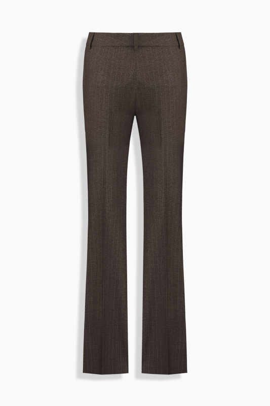 Larisa Çizgili Koyu Kahverengi Pantolon - SARAR WOMAN