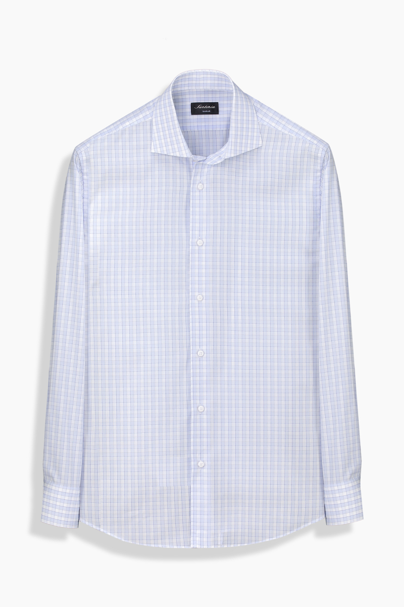 Larvotto Co Uzun Kol Mavi Gömlek - 1