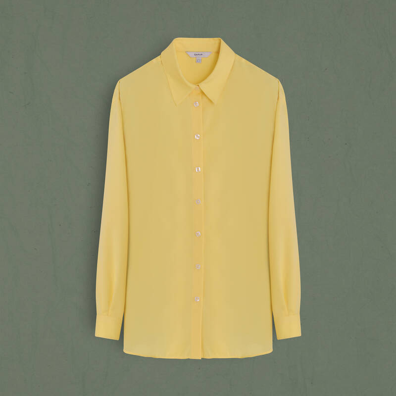 Laura Sarı Kadın Gömlek - 1