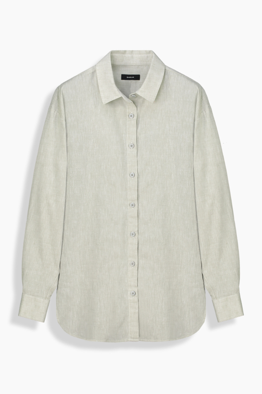 Laura Uzun Kol Açık Haki Gömlek - SARAR WOMAN