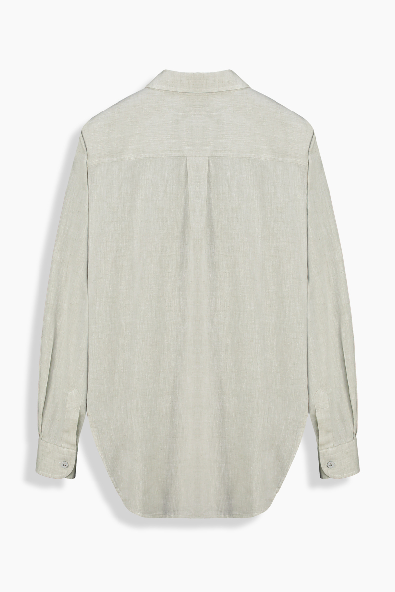 Laura Uzun Kol Açık Haki Gömlek - 2